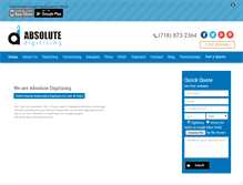 Tablet Screenshot of absolutedigitizing.com